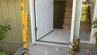 Jeld Wen Front Door Installation  Really crappy products and craftsmanship PART 1 [upl. by Kirat]