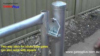 Gate Latch 2 way for round pipe and square [upl. by Aiza]