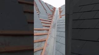 How to cut roof Slates for a valley [upl. by Einnoc]