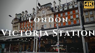 London Victoria Station Walk Through England 4K [upl. by Noreh]