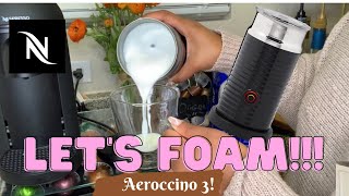 How To Foam Milk With Aeroccino 3 Make Coffee With Foam Tips amp Tricks  Easy Foamed Latte Recipe [upl. by Anerok528]